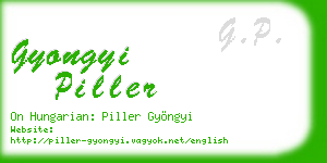 gyongyi piller business card